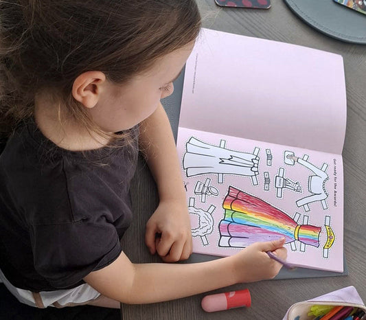 How to Play with a Paper Doll Book