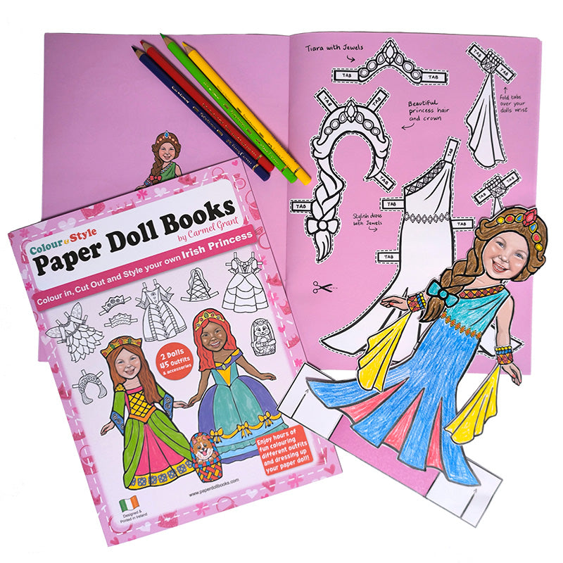 Irish Princess Paper Doll Cut Out Book