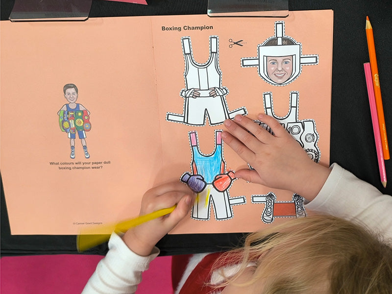 Sports Star Paper Doll Book