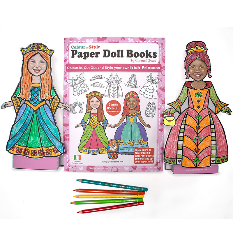 Irish Princess Paper Doll Cut Out Book