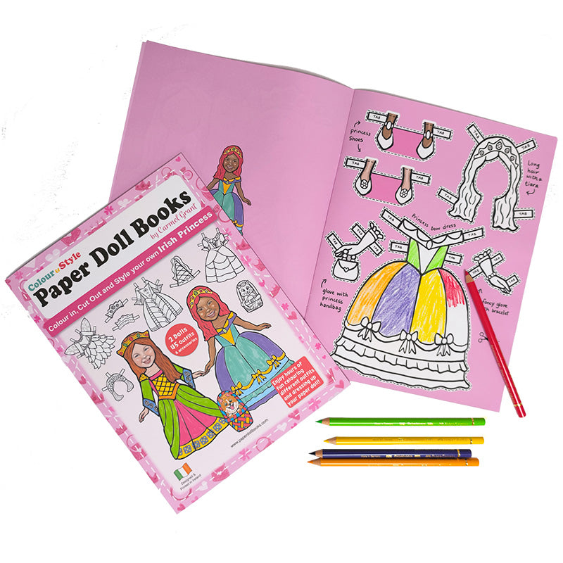 Irish Princess Paper Doll Cut Out Book