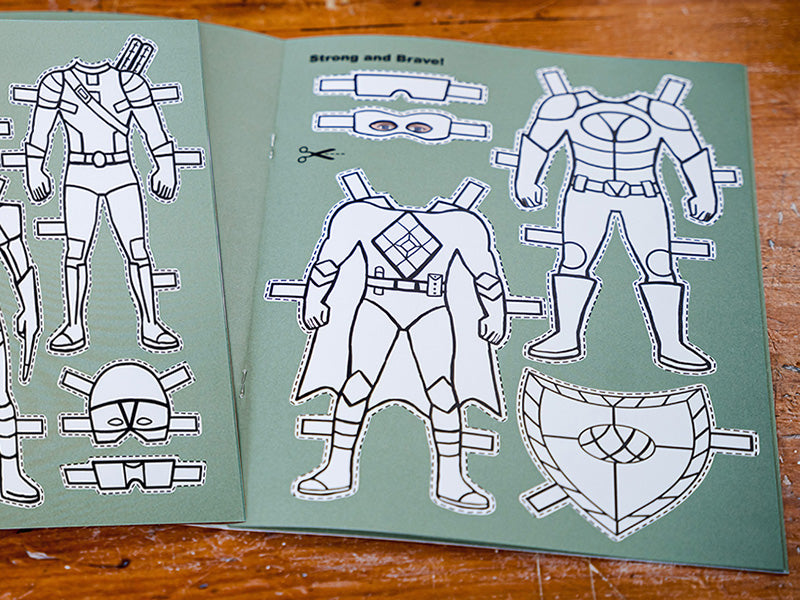 Superhero Paper Doll Book