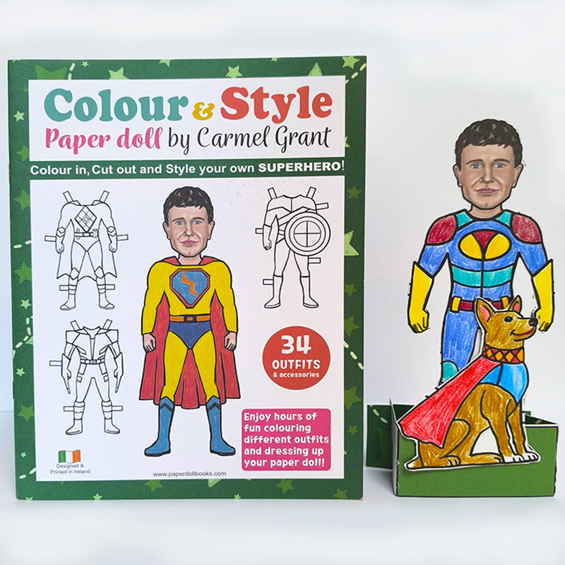 Superhero Paper Doll Book